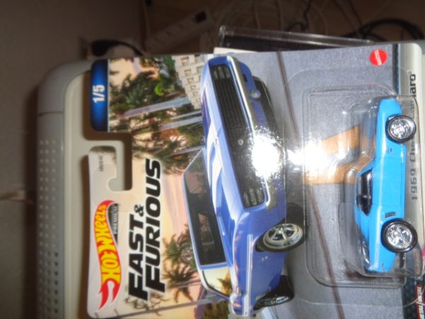 Hotwheels - Premium - Fast & Furious - Ford Camaro, of 1969, 1/5, light blue