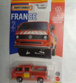 Matchbox - 2021 - France - '90 VOLKSWAGEN TRANSPORTER CREW CAB - 2/12 - Red