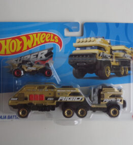 Hot Wheels - Super Rigs - Baja Battalion - silver color