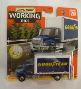 Matchbox - Working Rigs - INTERNATIONAL BOX TRUCK - 7/16 - Blue white