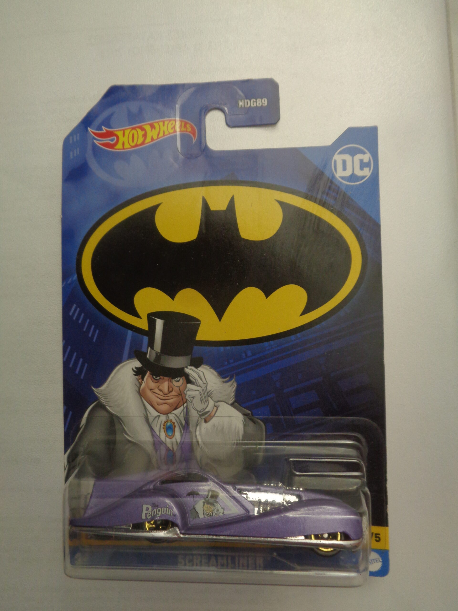 Hot Wheels - Batmobiles - SCREAMLINER - Penguin - DC Cars 1/5 - Rare car to find
