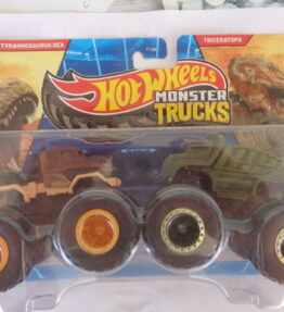 Hotwheels - Monster Trucks - Duos - Jurassic World - TYRANOSAURUS REX vs TRICERATOPS