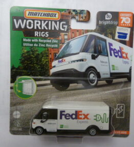 Matchbox - Working Rigs - GM BRIGHTDROP ZEVO 600 - 5/16 - FedEx Express - White