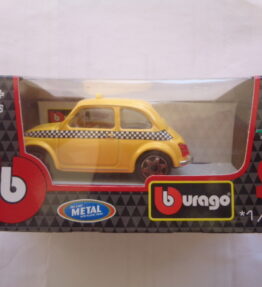 Burago - 1/43 - FIAT 500 - of 1965 - New York City Taxi - yellow