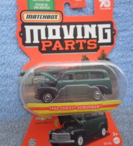 Matchbox - 2022 - 70 Years Edition - Moving Parts - 1950 CHEVY SUBURBAN - 24/54 - Dark green