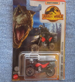 Matchbox - Jurassic World - SPEED STRIKER MOTORBIKE - Red black color