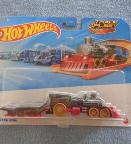 Hotwheels - Track Fleet - NITRO RAIL - Steam loc with tender - Black color