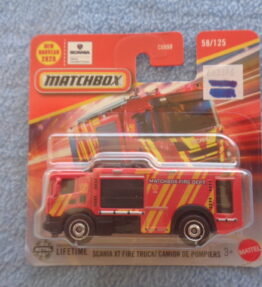 Matchbox - 2025 - Mainline - SCANIA XT FIRE TRUCK - 58/125
