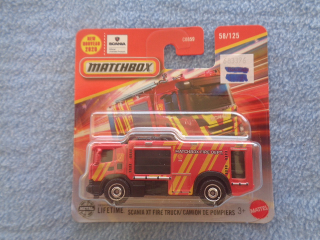 Matchbox - 2025 - Mainline - SCANIA XT FIRE TRUCK - 58/125