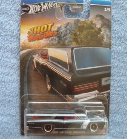 Hotwheels - Shot Wagons - CUSTOM '66 GTO WAGON - 2/5 - Black - Metal chassis