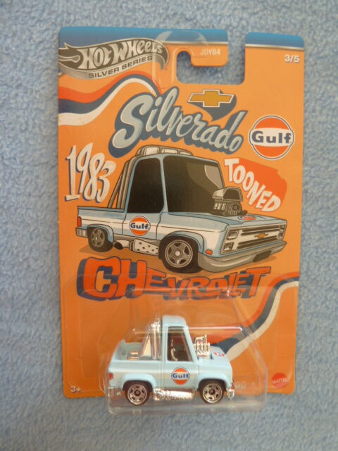 Hotwheels - Silver Series - Tooned Series - TOON'D '83 CHEVY SILVERADO - 3/5 - Light blue