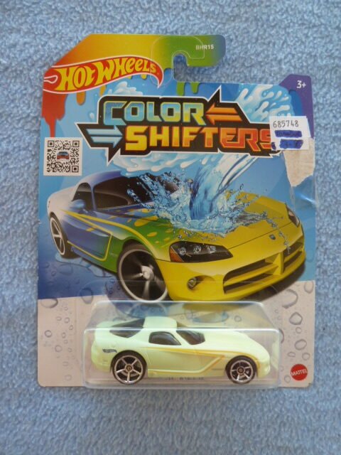 Hotwheels - Color Shifters - 1:64 - DODGE VIPER - Shifting from cream yellow to grey green