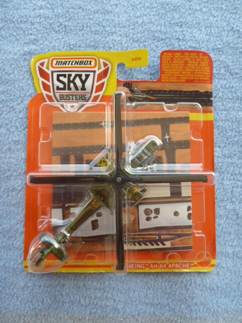 Matchbox - Sky Busters - BOEING A-64 APACHE - 9/33- Attack helicopter - Army green
