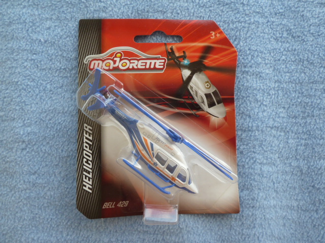 Majorette - Helicopter - BELL 429 - Blue white - # 21 205 3130 - Merci Flight - Medical helicopter