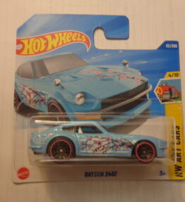 Hotwheels - Mainline - DATSIN 240Z - 62/250 - 4/10 - Art Cars - Light blue