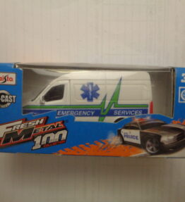Maisto - Fresh Metal 100 Collection - EMERGENCY SERVICES VAN - White ambulance
