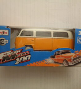 Maisto - Fresh Metal 100 Collection - 1971 VOLKSWAGEN T2 TYPE 2 BUS - Orange white