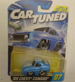 Car Tuned - Series 1 - '69 CHEVY CAMARO - # 07 - Light blue with white stripes on top