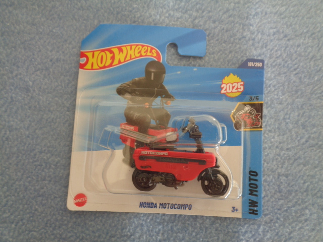Hotwheels - 2025 - Mainline - Motorcycles - HONDA MOTOCOMBO - 181/250 - 3/5 - Red
