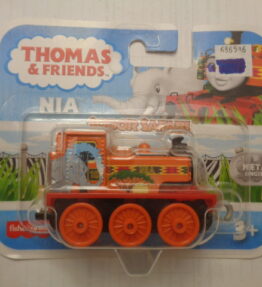 Fisher Price - Thomas & Friends - Sodor Safari - NIA - Steam engine - Orange with graphics tree leaves