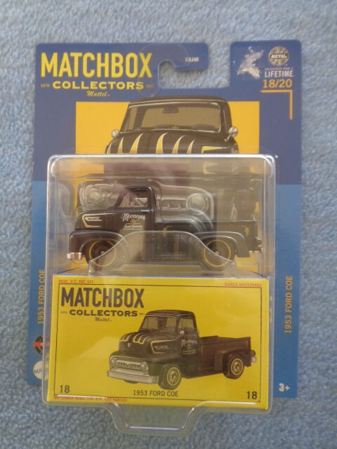 Matchbox - Collectors - 1953 FORD COE - 18/20 - Pickup truck - Black