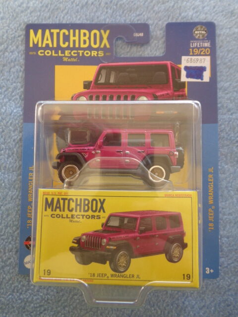Matchbox - Collectors - '18 JEEP WRANGLER JL - 19/20 - Pink