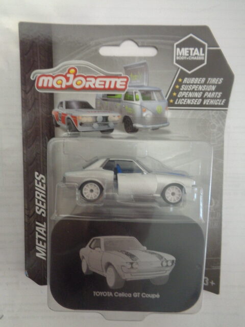 Majorette - Metal Series - Majorette Vintage Deluxe Metal Series - TOYOTA CELICA GT COUPE - Metal body and chassis - Silver color
