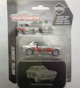 Majorette - Metal Series - Vintage Deluxe Metal Series - TOYOTA CELICA GT COUPE - Silver color with red painted stripes at sides