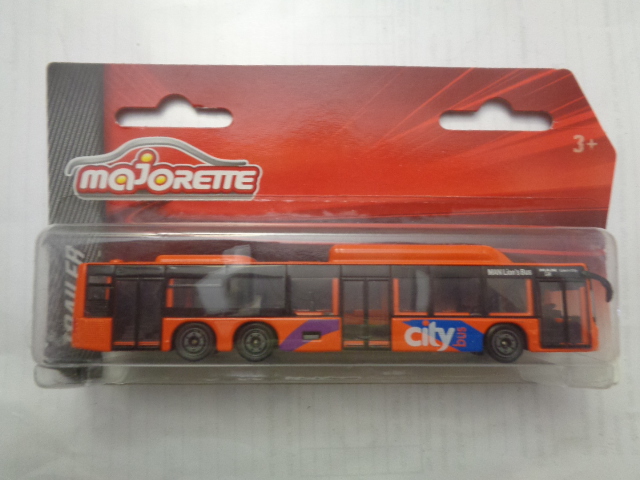 Majorette - City Bus - MAN LION'S CITY BUS - City transport bus - Orange red