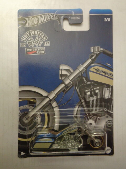 Hotwheels - 2023 - Motorcycle Club - BAD BAGGER - 1/5 - Blue silver