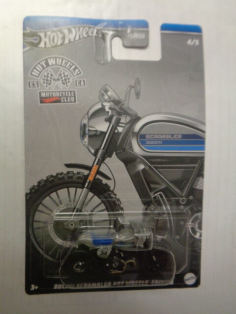 Hotwheels - 2023 - Motorcycle Club - DUCATI SCRAMBLER HOT WHEELS EDITION - 4/5 - Blue grey