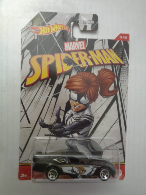 Hotwheels - Long Cards - Marvel - Spiderman - CIRCLE TRACKER - 3/5 - Black