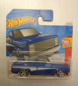 Hotwheels - Mainline - '83 CHEVY SILVERADO - 249/250 - 9/10 - Pickup truck - Blue - Metal base
