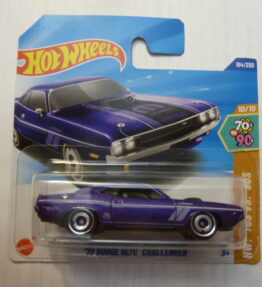 Hotwheels - Mainline - '70 DODGE HEMI CALLENGER - 70'S vs 90's - 184/250 - 10/10 - Lila color