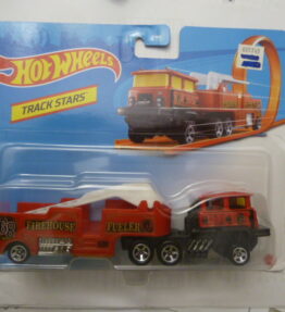 Hotwheels - 2019 - Track Stars - FIREHOUSE FUELER - Fire engine with trailer - Red