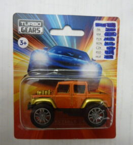 Turbo Gears - Collectible Car - LAND ROVER PICK UP TRUCK - ref. # 001 - Orange brown