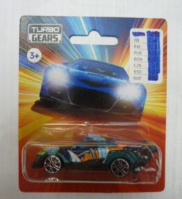 Turbo Gears - Collectible Car - SPORTS CAR - ref. 004 - Green with graphics