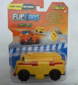 Alpha Group - Flip Cars - 2020 - DUMP TRUCK transforming into FIRE ENGINE - Construction vehicle - 04 - Yellow