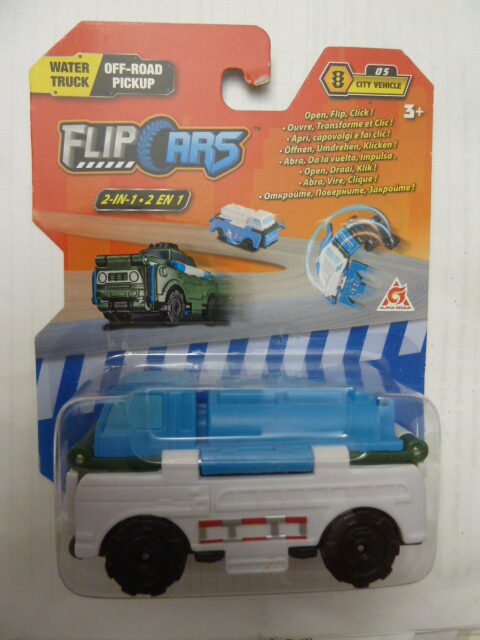 Alpha Group - Flip Cars - 2020 - WATER TRUCK transforming into OFF ROAD PICKUP - City vehicle - 05 - Blue white