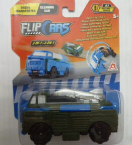 Alpha Group - Flip Cars - 2020 - DRONE TRANSPORTER transforming to CLEANING CAR - Military vehicle - 03 - Army green
