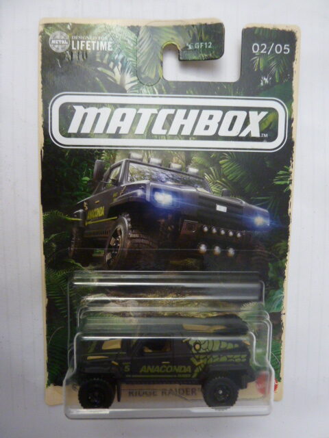 Matchbox - 2025 - Jungle Series - RIDGE RAIDER - 2/5 - Green - with logo Anaconda