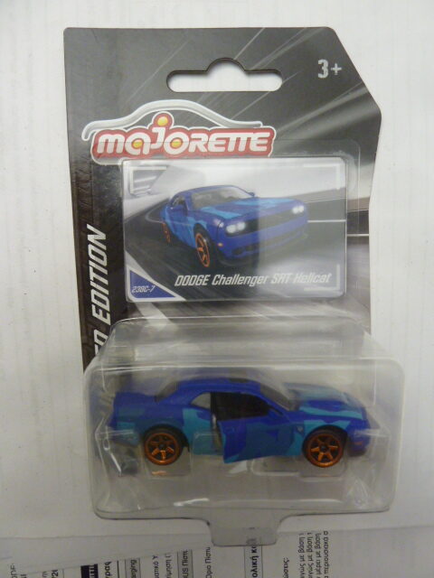 Majorette - Limited Edition - DODGE CHALLENGER SRT HELLCAT - # 230C- 7 - Blue and light blue variated