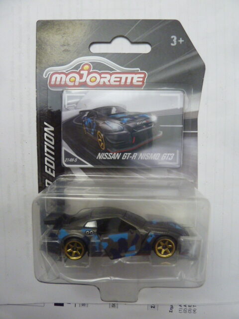 Majorette - Limited Edition - NISSAN GT-R NISMO GT3 - # 214H-5 - Grey with blue variations