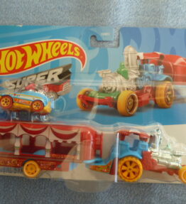Hotwheels - 2022 - Super Rigs - CAR-NIVAL STEAMER - Red blue