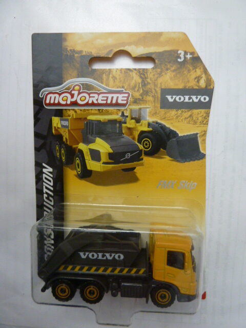 Majorette - Construction - Majorette Volvo Edition - FMX SKIP - Volvo debris disposal truck - Yellow