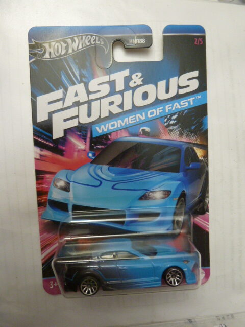 Hotwheels - 2023 - Fast & Furious - MAZDA RX-8 - 2/5 - Blue with blackening rear