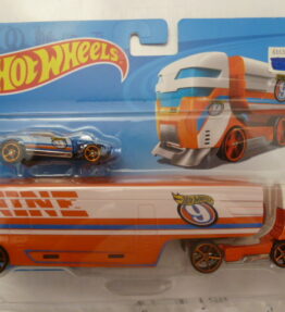 Hotwheels - 2019 - Super Rigs - SPEEDWAY HAULER - Orange white