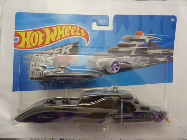 Hotwheels - 2023 - Super Rigs - SEA-NIC ROLITE - Purple grey