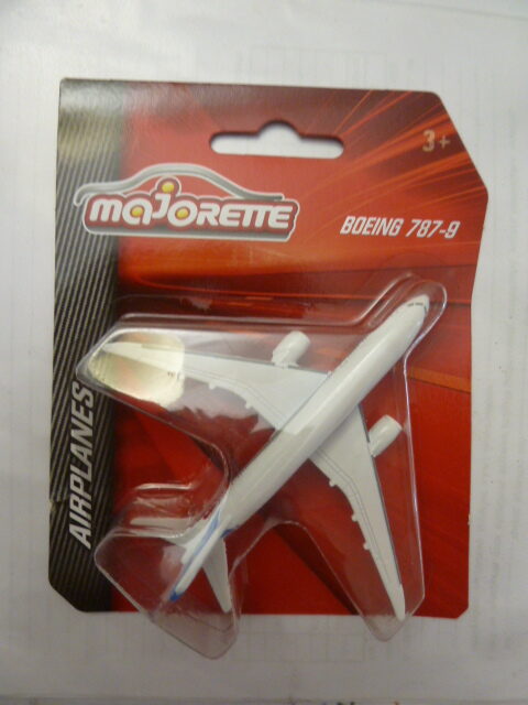 Aviation - Majorette - Airplanes - BOEING 787-9 - Blue white - 11 cm - Metal construction