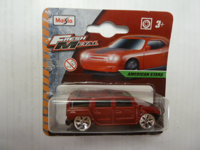 Maisto - Fresh Metal - American Stars - HUMMER VAN - Red - # 11931 - Our ref. # 006